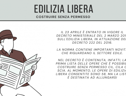 Edilizia libera: costruire senza permesso