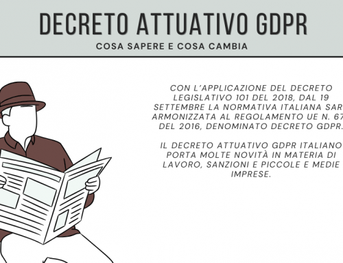 Decreto attuativo GDPR: cosa sapere e cosa cambia